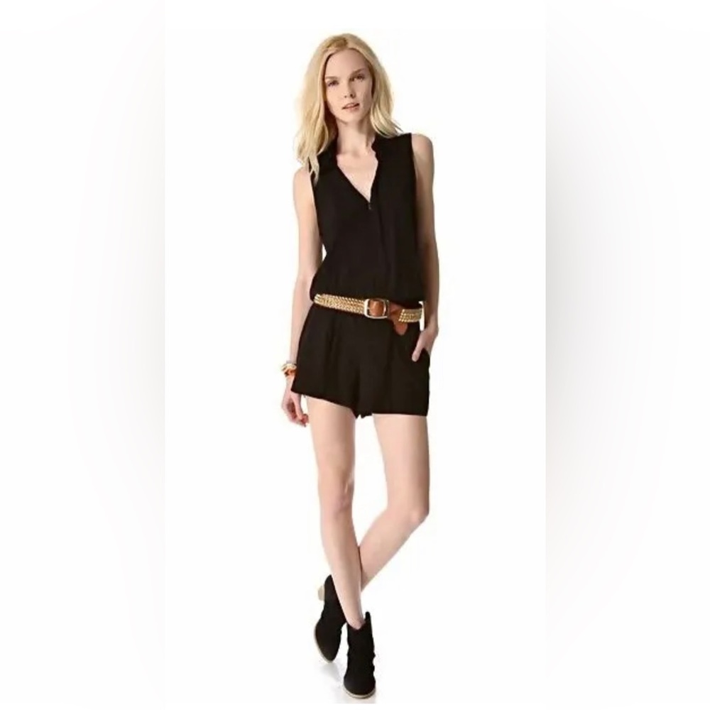 Splendid Sleeveless Collared Romper Women’s Size Medium